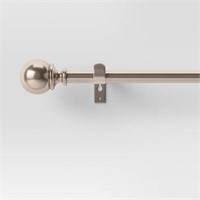 66-120 Ball Double Curtain Rod Nickel