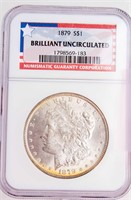Coin 1879 Morgan Silver Dollar BU