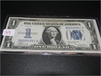 1934 $1 Silver Certificate Blue Seal "Funny BACK"