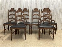 Six Vintage United Furniture Corp Dining Chairs