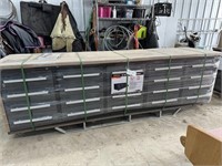 Unused 10' 20-Drawer Workbench