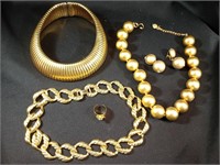 Big, bold and gold tone jewelry!
