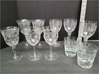 10 Various Patterns Beautiful Crystal Glasses
