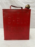 Shell embossed  2 gallon running board tin