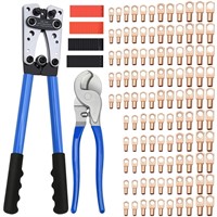 Cable Lug Crimping Tool with 170pcs Copper Wire