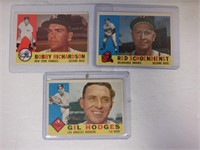 LOT OF 3 1960 TOPPS BASEBALL STARS