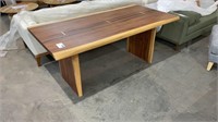 (L) SANSUR 72in LIVE EDGE DINING TABLE. SOLID!