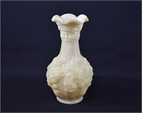 Imperial LOGANBERRY Off White Milk Glass Vase