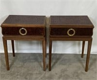 DOROTHY DRAPER STYLE SIDE TABLES