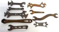 lot of 9 wrenches Farquhar, Iron Age others