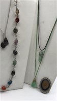Rock, Stone, Crystal Necklaces Lot