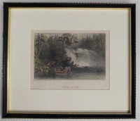 Antique Bartlett Etching Portage des Chats