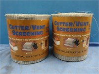 2 Gutter/Vent Screening-Bright Aluminum 6"x100'