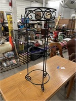 WIRE PLANT STAND, 9" OPENING X 29" TALL