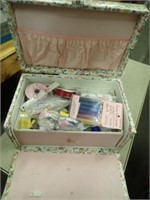 Sewing Box w/ Sewing Supplies