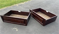 (2) Raised Panel Bed Drawers Twin/Full Walnut