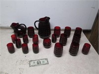Nice Vintage Ruby Red Glass Collection - 2