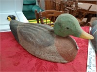 wood head duck display