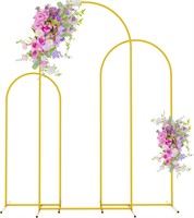 Asee'm Gold Metal Arch Backdrop Stand Set of 3 Arc