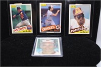 (3) 1985 O-Pee-Chee Star Cards plus 1986 SP Card