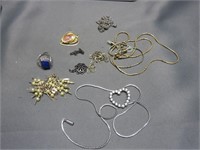 Lot of Various Jewelry Chains Pendants Charms
