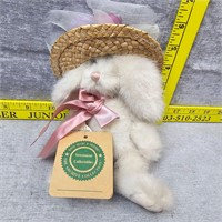 Boyds Bears Bunny "Giselle De La Fleur" Straw Hat