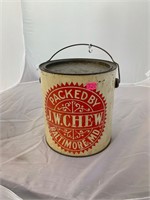 J W Chew Baltimore MD 1 Gallon Bail Handle Oysters