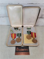 2 Cases of Military Medals