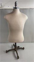 Male Canvas Mannequin Torso On Stand