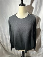 Calvin Klein sz L blk honeycomb sweatshirt