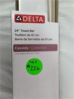 24" delta towel bar : champagne bronze finish