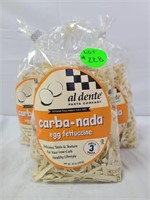 Carba-nada egg fettuccine noodles qty 3