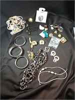 Large group of costume jewelry