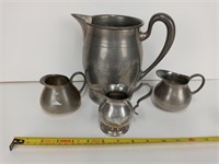 Pewter Pitcher Lot