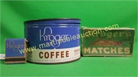 Kroger Vintage Advertising Ephemera - Coffee Tin,