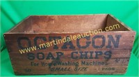 Wooden Crate - Octagon Soap Chips Branding