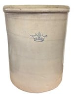 Lrg 8 Gallon Antique Stoneware Crock
