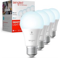 NEW $39 4PK Smart Light Bulbs-Bluetooth