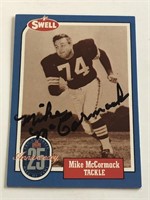 Mike McCormack Signed Swell HOF card