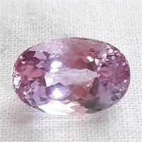 Large Faceted Kunzite Gemstone