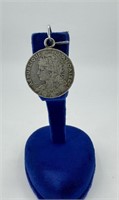 1905 French Silver Coin Pendant