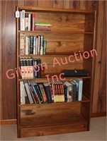 Solid Wood Book Shelf & Books