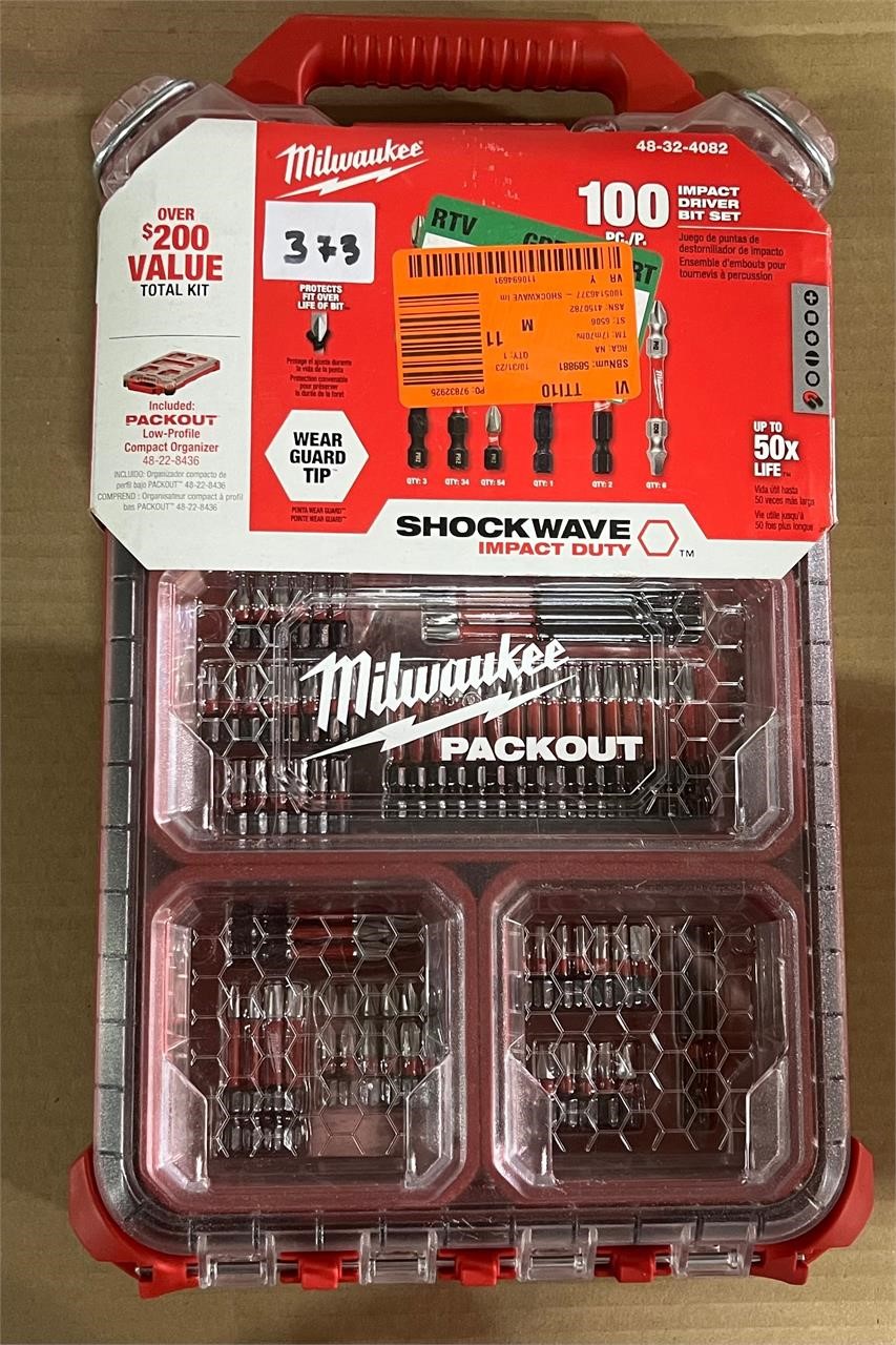 Milwaukee 100pc Impact Driver Packet Kit