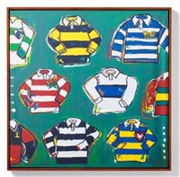 30x30 Tiny Rugby Shirt Wall Canvas