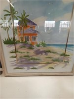 Beach Themed Framed Print