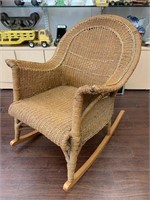 Antique Wicker Rocking Chair as seen