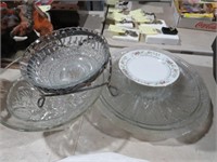 CRYSTAL SERVING BOWLS, PLATTERS & PLATES