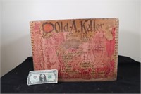 Antique Old A. Keller Wooden Whiskey Crate Box