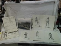 C.M RUSSELL REPRO. PRINTS "THE TRAIL BLAZERS" SET