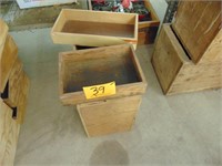 3 Wood Boxes